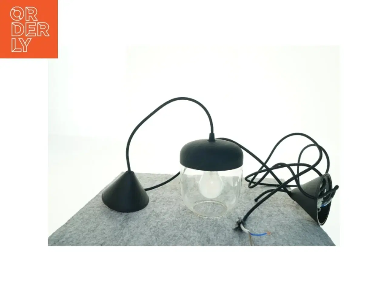 Billede 3 - Lamper med glaskuppel (str. 16 x 13 cm)
