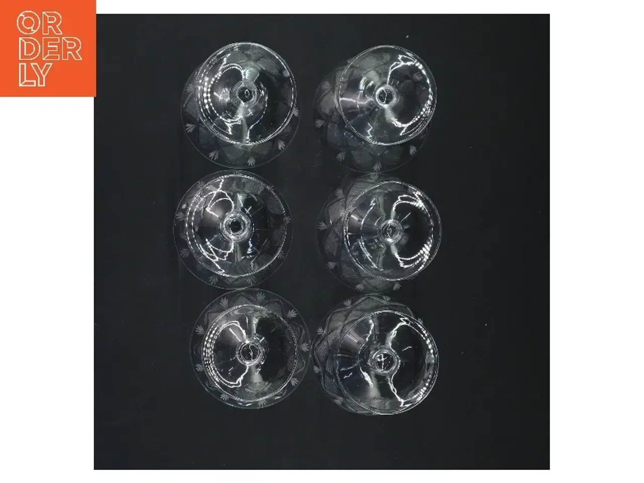 Billede 2 - 6 Krystal glas (str. 8,5x7,5 cm)fra Wien antik