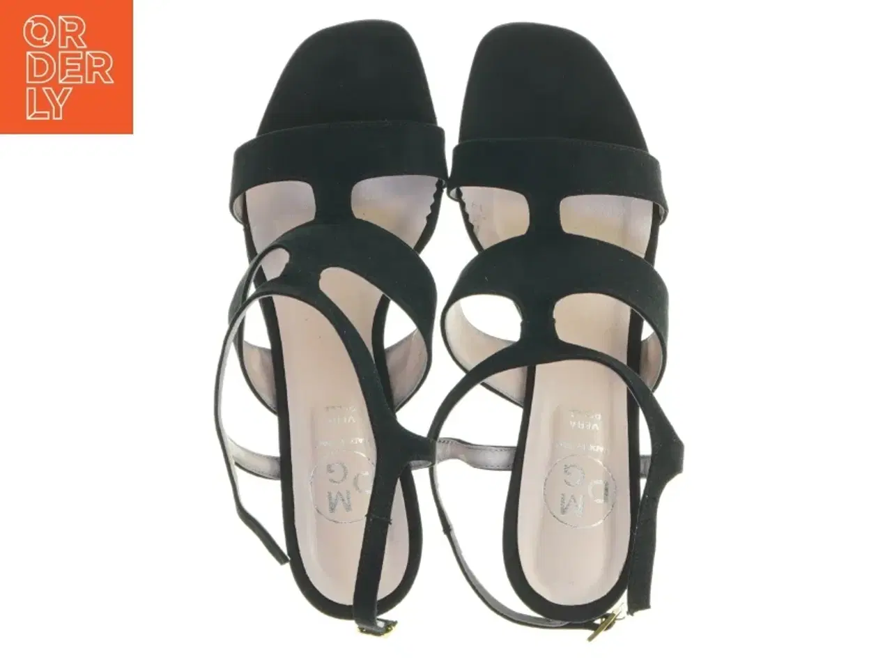 Billede 6 - Sorte sandaler med hæl fra Vera Pelle (str. 39 )