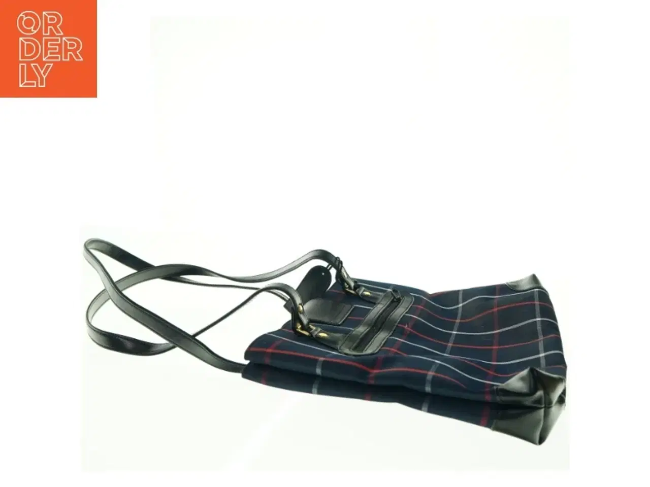 Billede 3 - Ternet skuldertaske fra Lucky Duck (str. 36 x 28 cm)