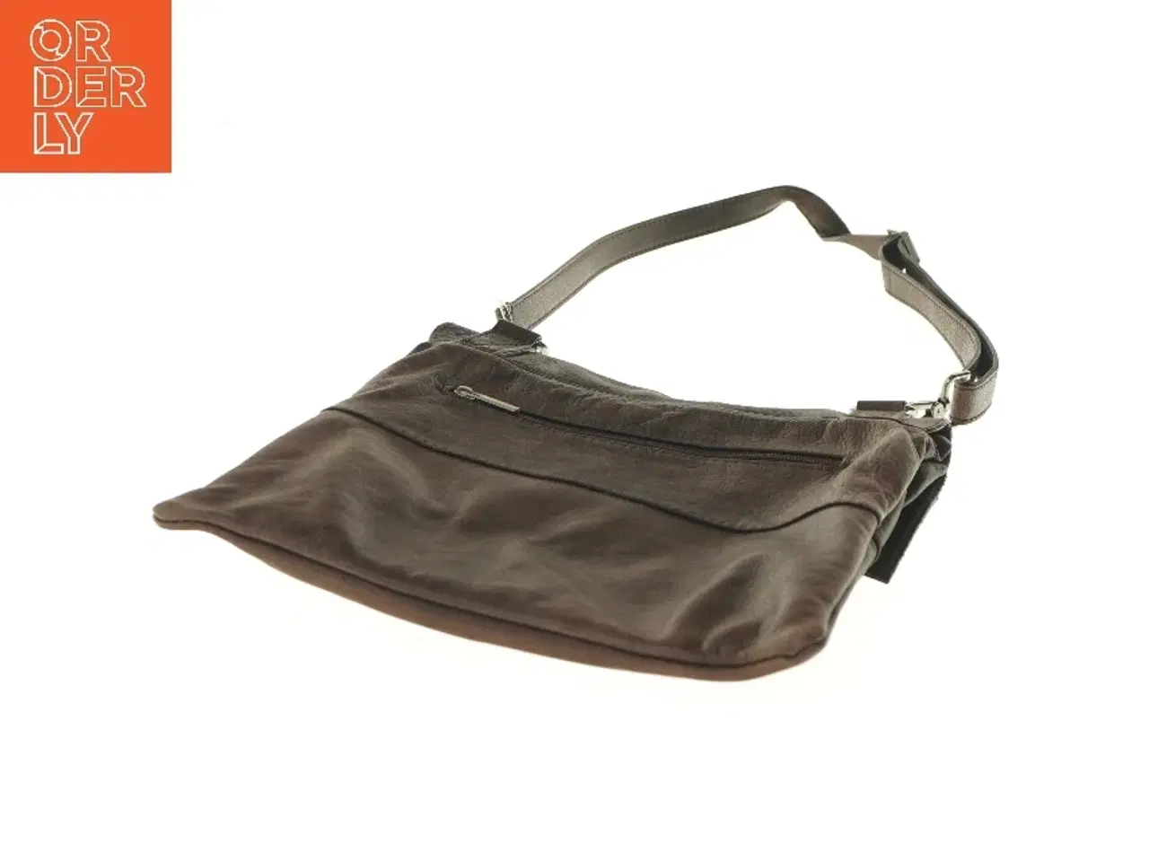 Billede 3 - Brun skuldertaske (str. 32x28 cm)