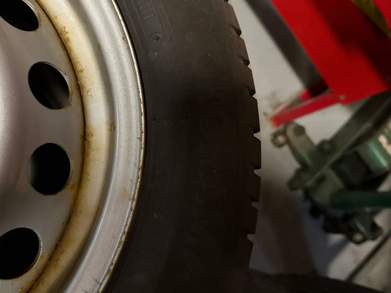 Billede 5 - Komplet vinterhjul på stålfælge