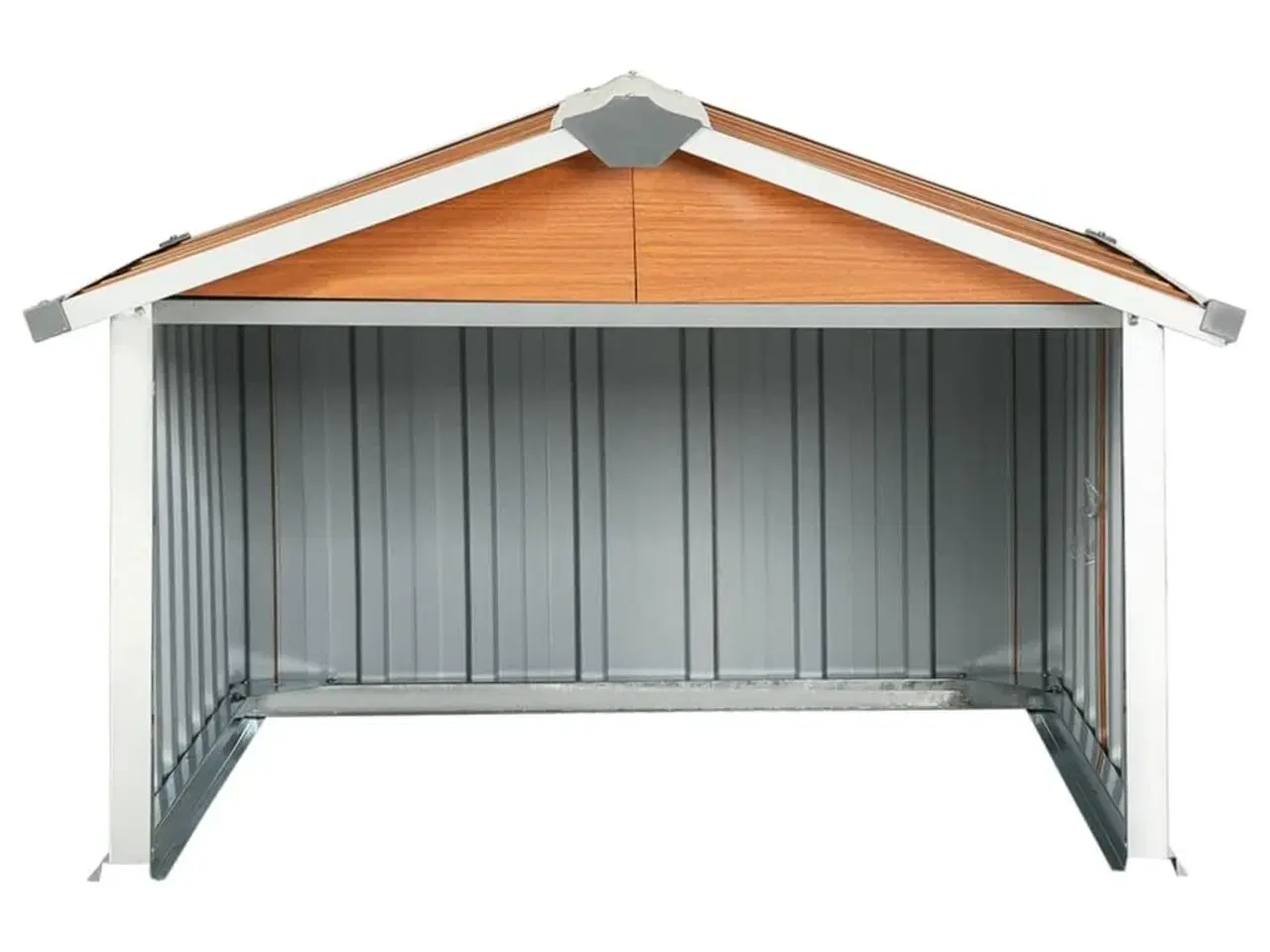 Billede 5 - Garage til robotplæneklipper 92x97x63 cm galvaniseret stål brun