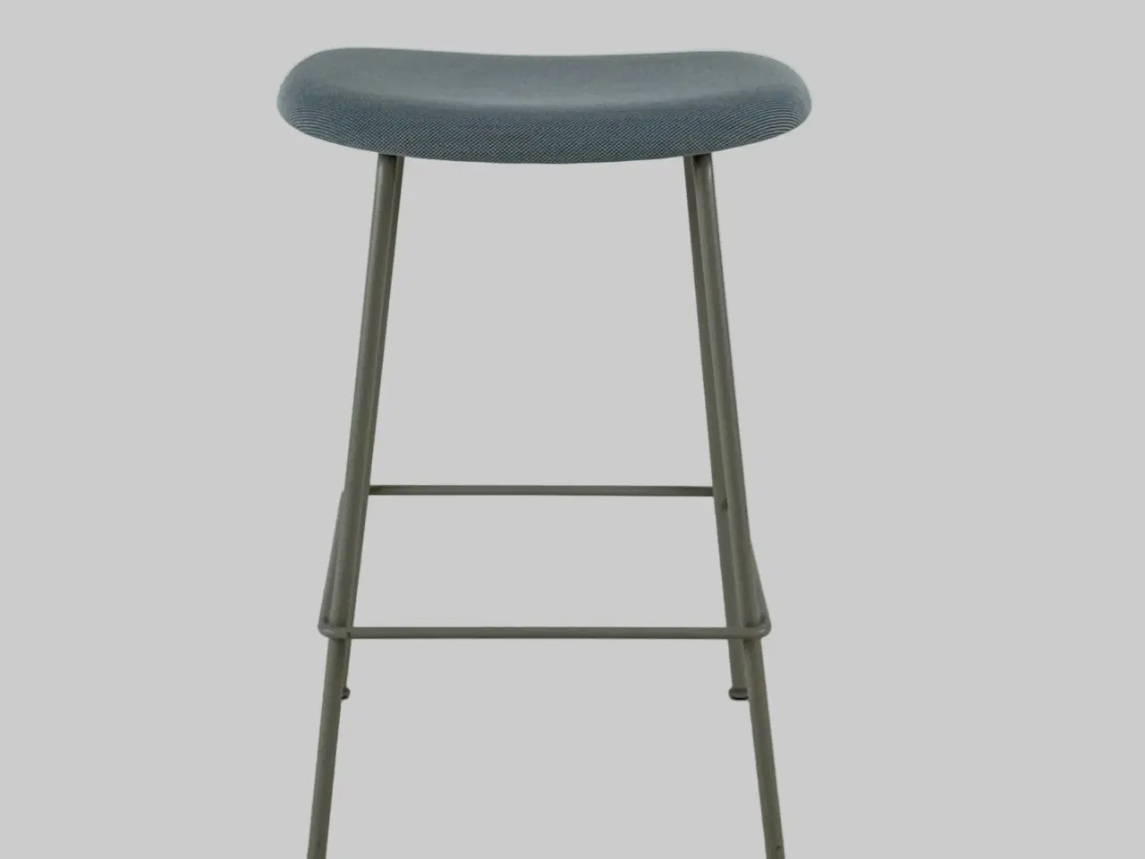 Billede 3 - Muuto Fiber Barstol – Blå/Gråt Stel SH 67cm