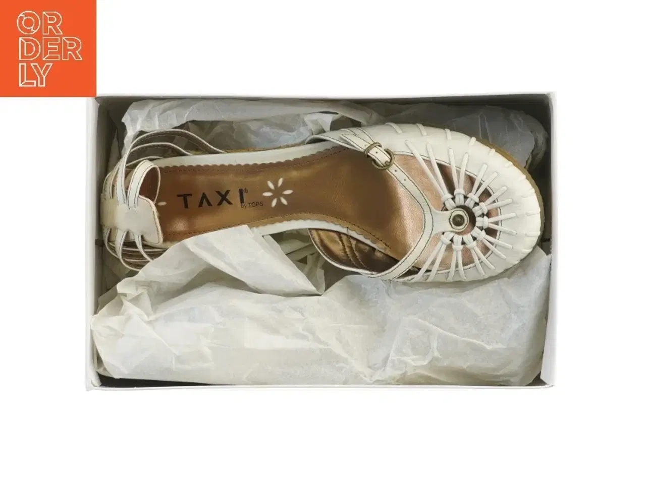Billede 2 - Hvide kilehælsandaler, str. 40 fra TAXI by TOPS (str. 40 )