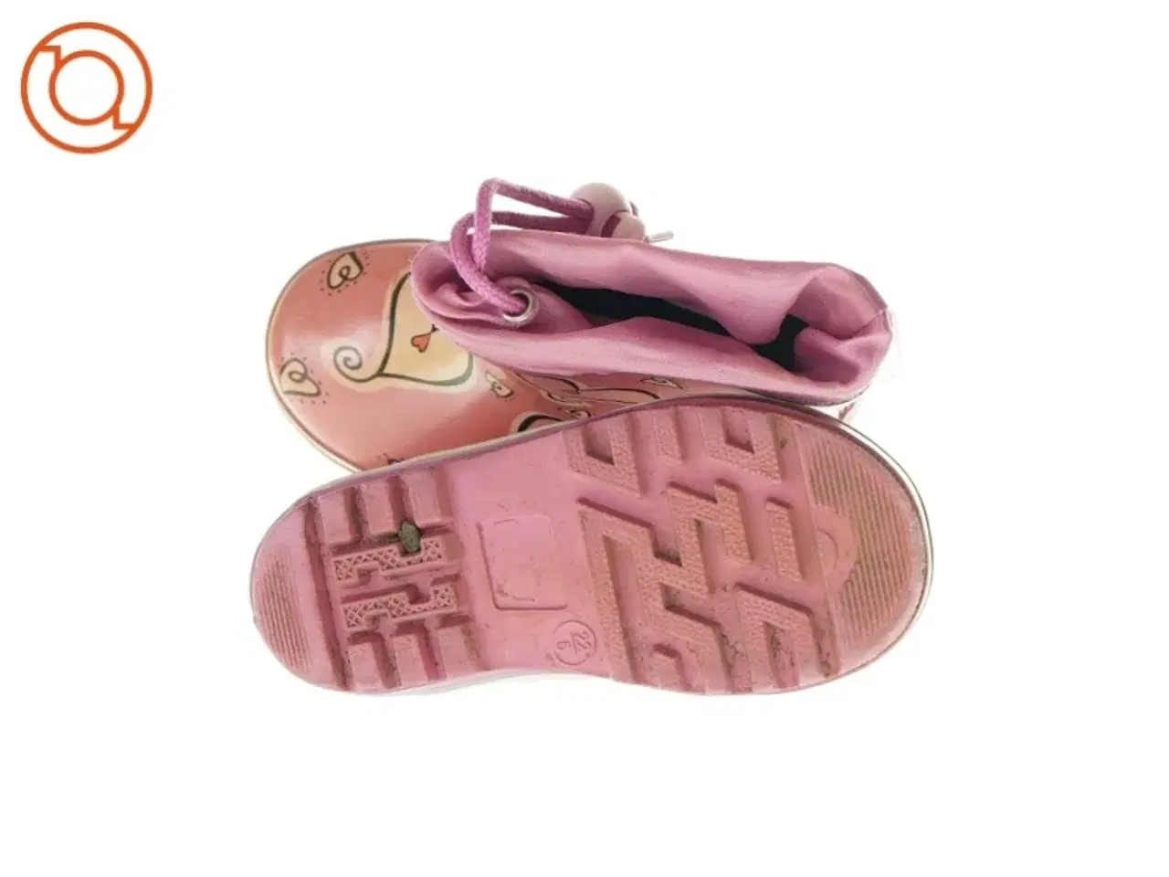 Billede 4 - Gummistøvler med hjerter (str. 22)