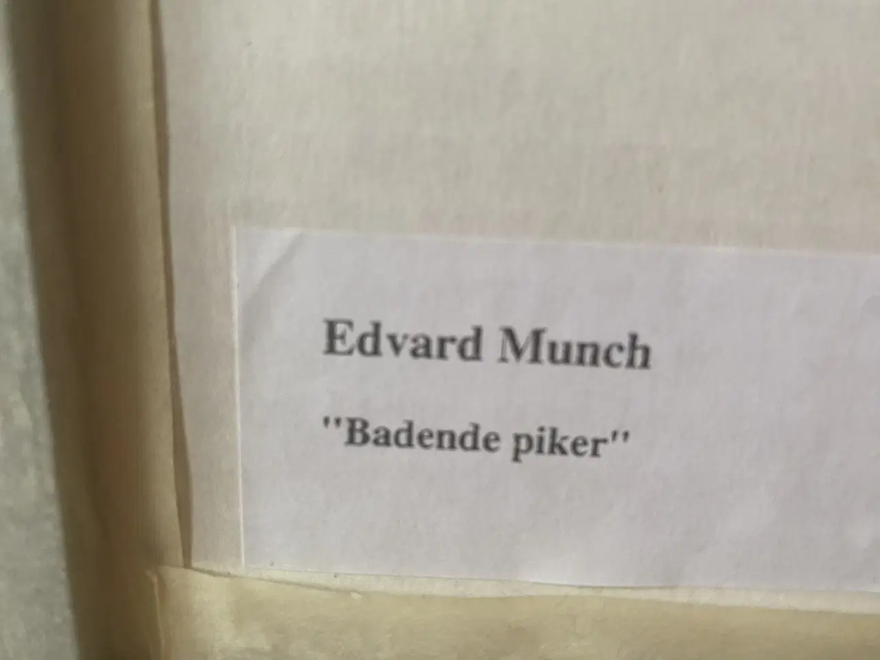 Billede 2 - Edvard Munch tryk, Badende piger