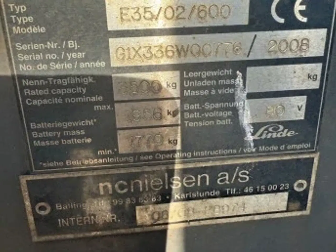 Billede 5 - Linde 3.5t eltruck