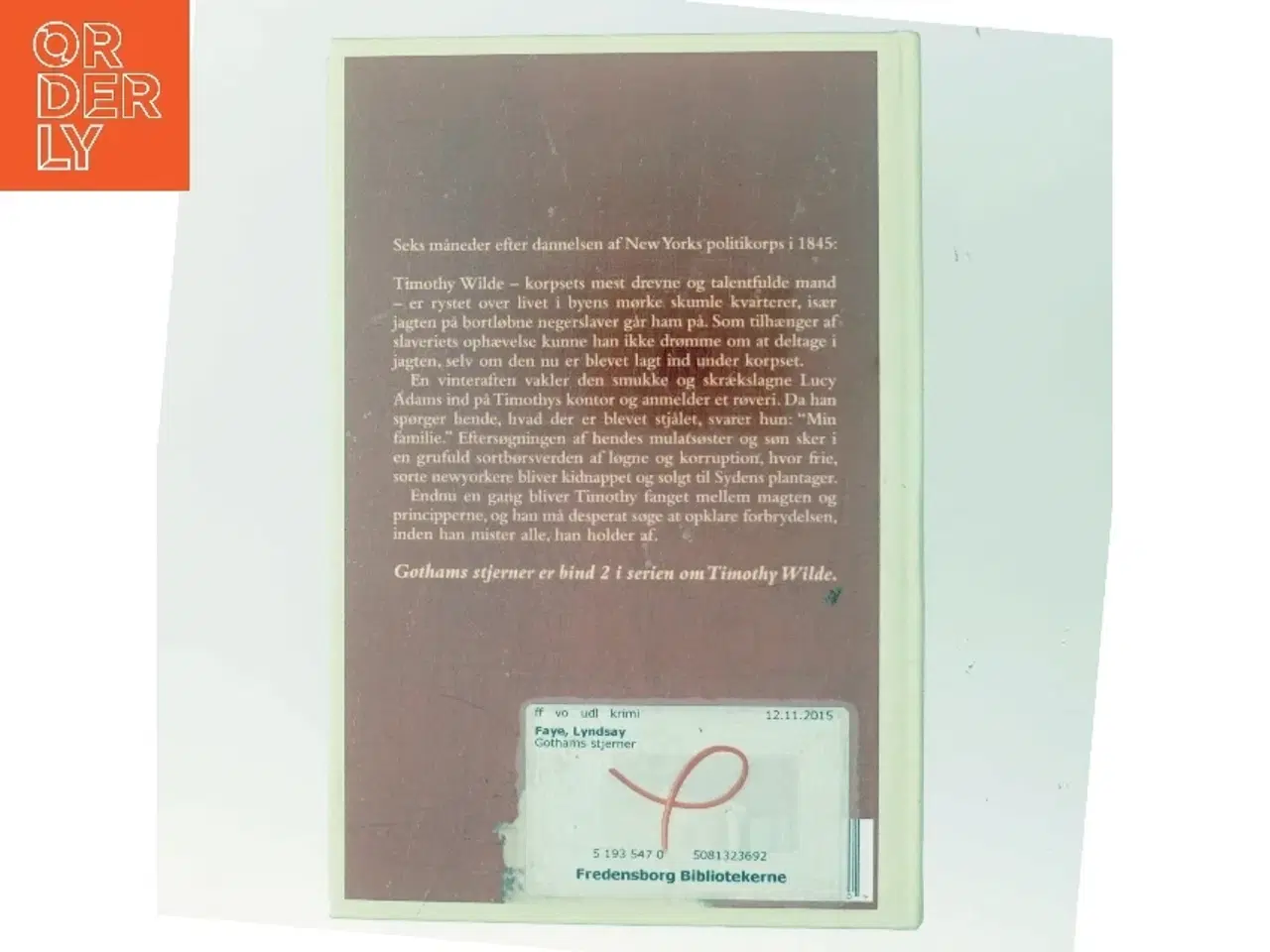 Billede 3 - Gothams stjerner af Lyndsay Faye (Bog)