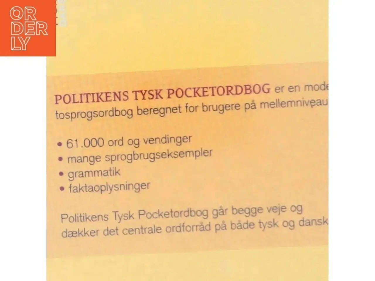 Billede 5 - Politikens tysk pocket ordbog (Bog)