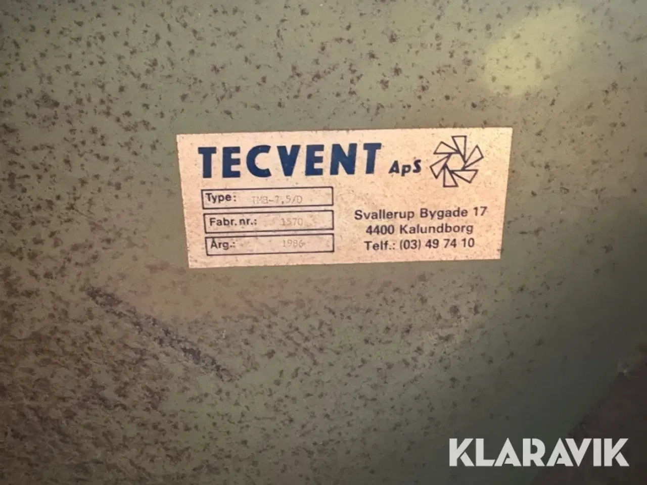 Billede 8 - Plantørreri Tecvent TMB-7,5/D