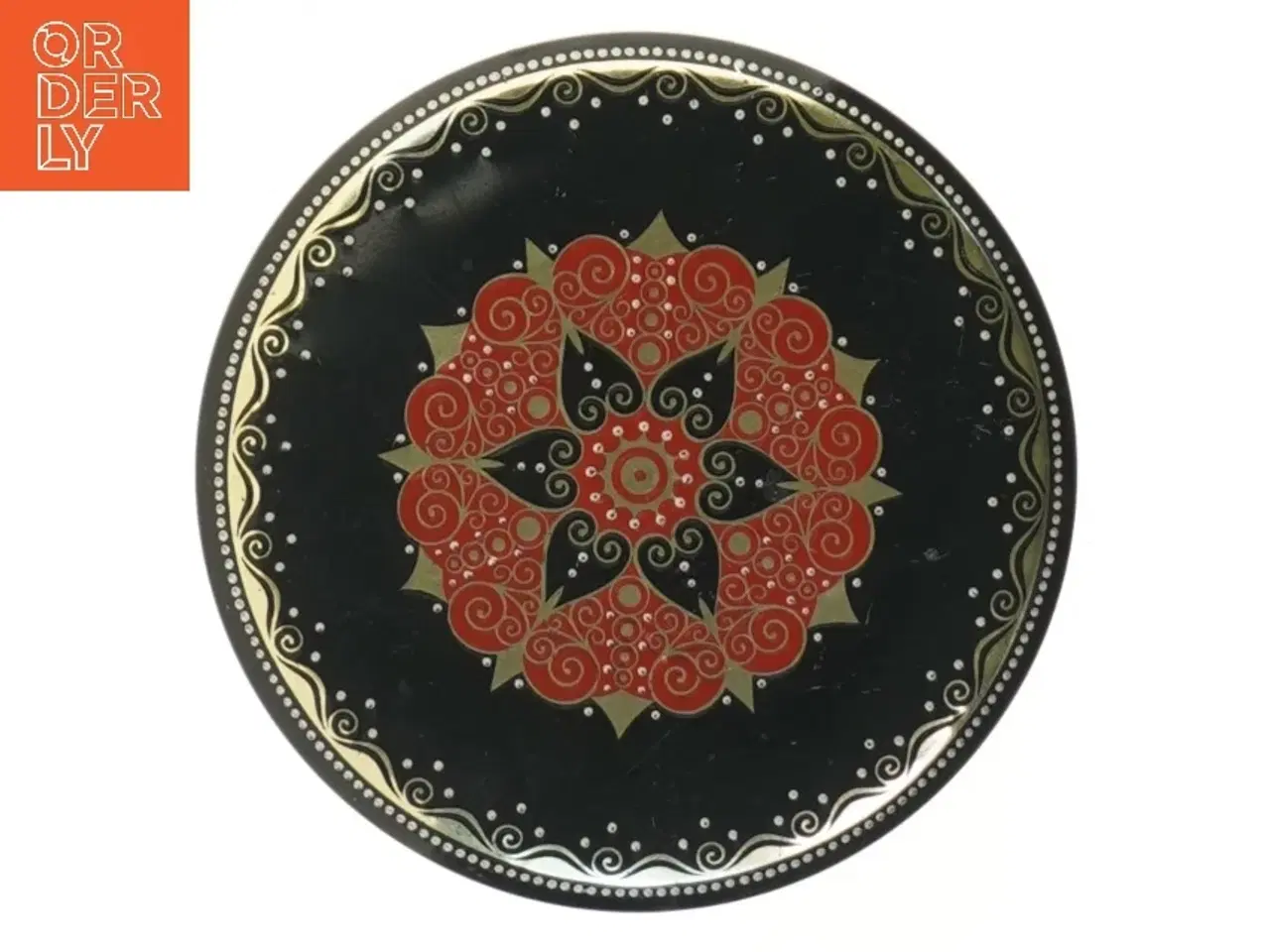 Billede 2 - Dekorativ metal æske (str. Ø 14 cm)