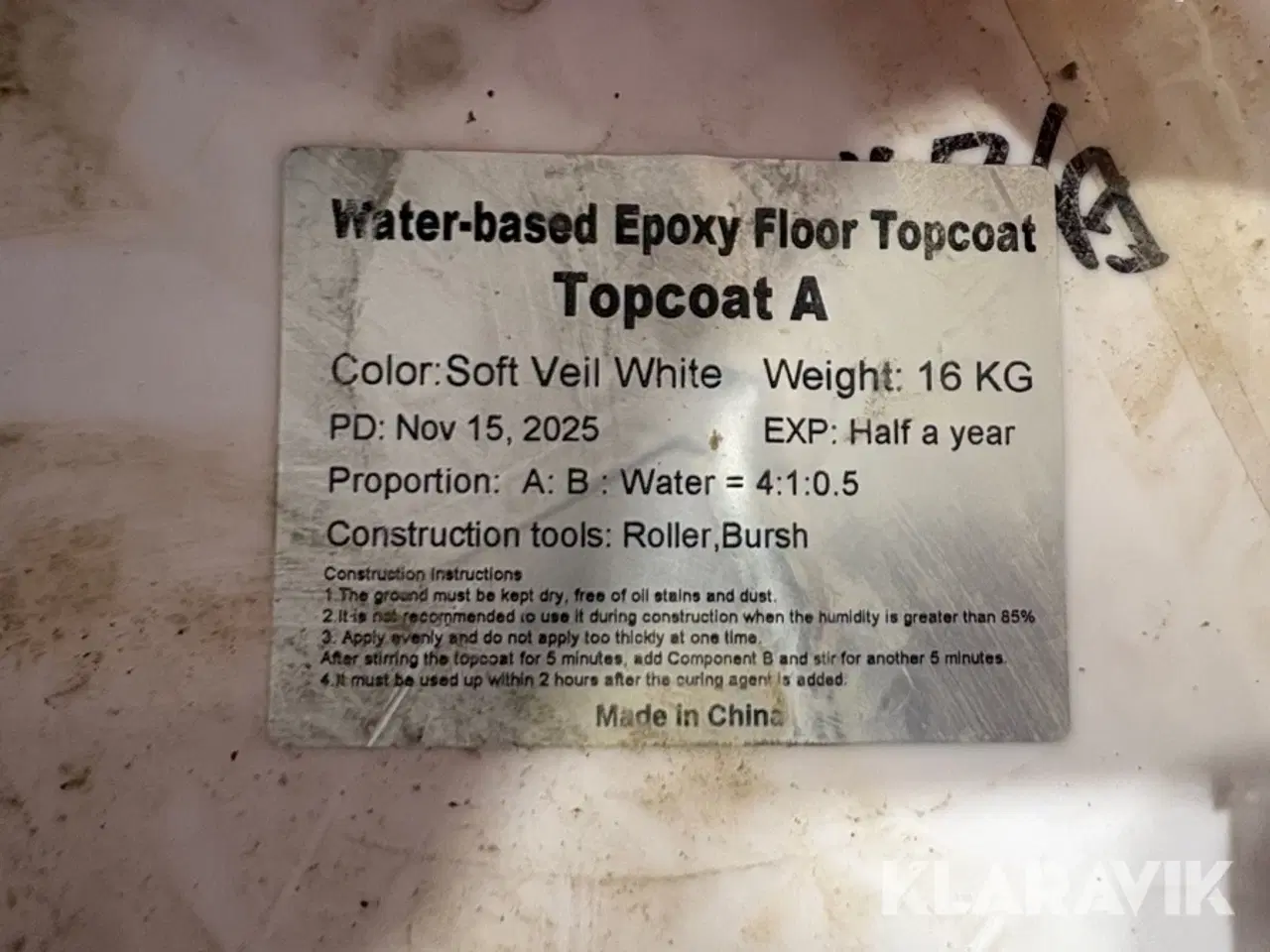 Billede 5 - Epoxy maling 400 kvadratmeter 3-lags