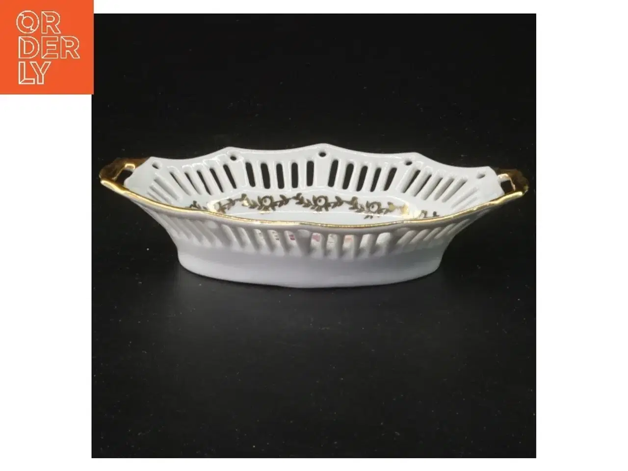 Billede 2 - Porcelænsfad med blomstermotiv - 14 cm