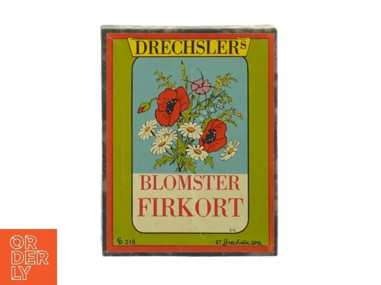 Billede 1 - Komplet Vintage DRECHSLER&#39;S Blomster Firkort Kortspil fra DRECHSLER&#39;S (str. 14 x 10 cm)