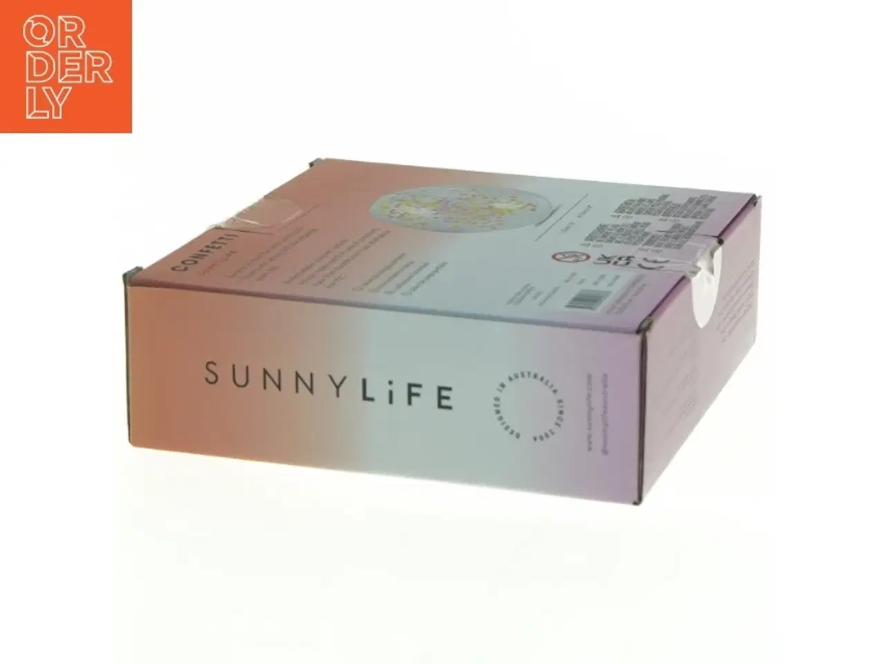 Billede 3 - Oppustelig strandbold med konfetti fra Sunnylife (str. 15 x 15 x 5 cm)