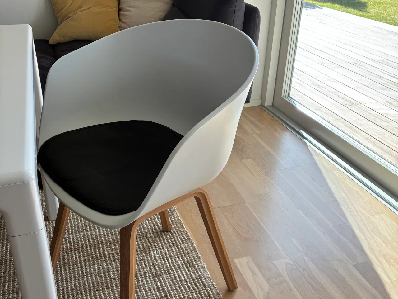 Billede 1 - 4 stk Hay stole med læderhynde