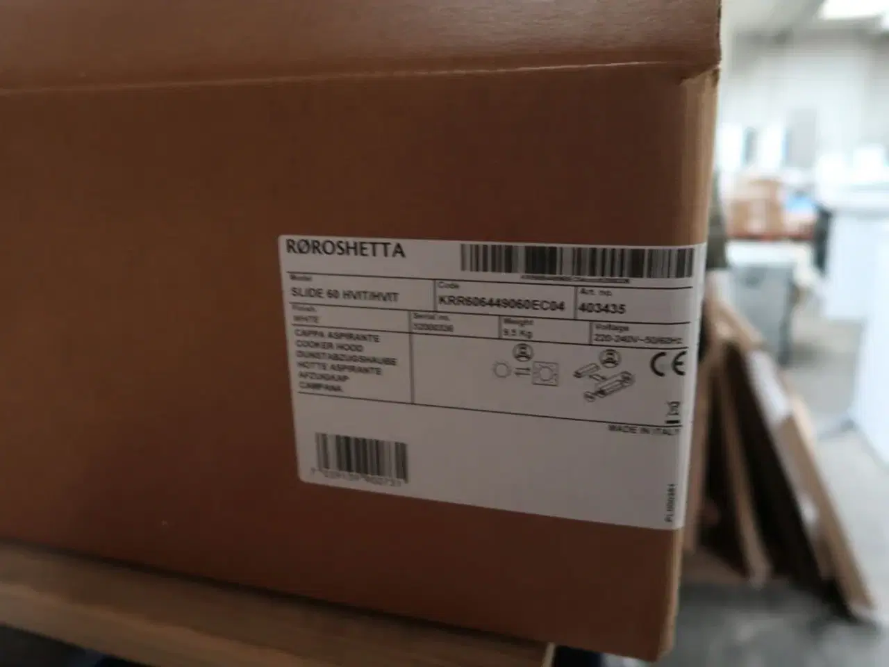 Billede 5 - Emhætte RØROSHETTA SLIDE 60 HVIT