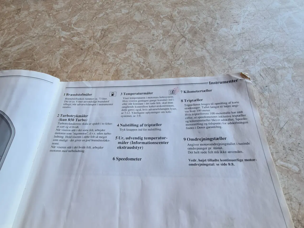 Billede 3 - Brugt instruktions bog Volvo 850