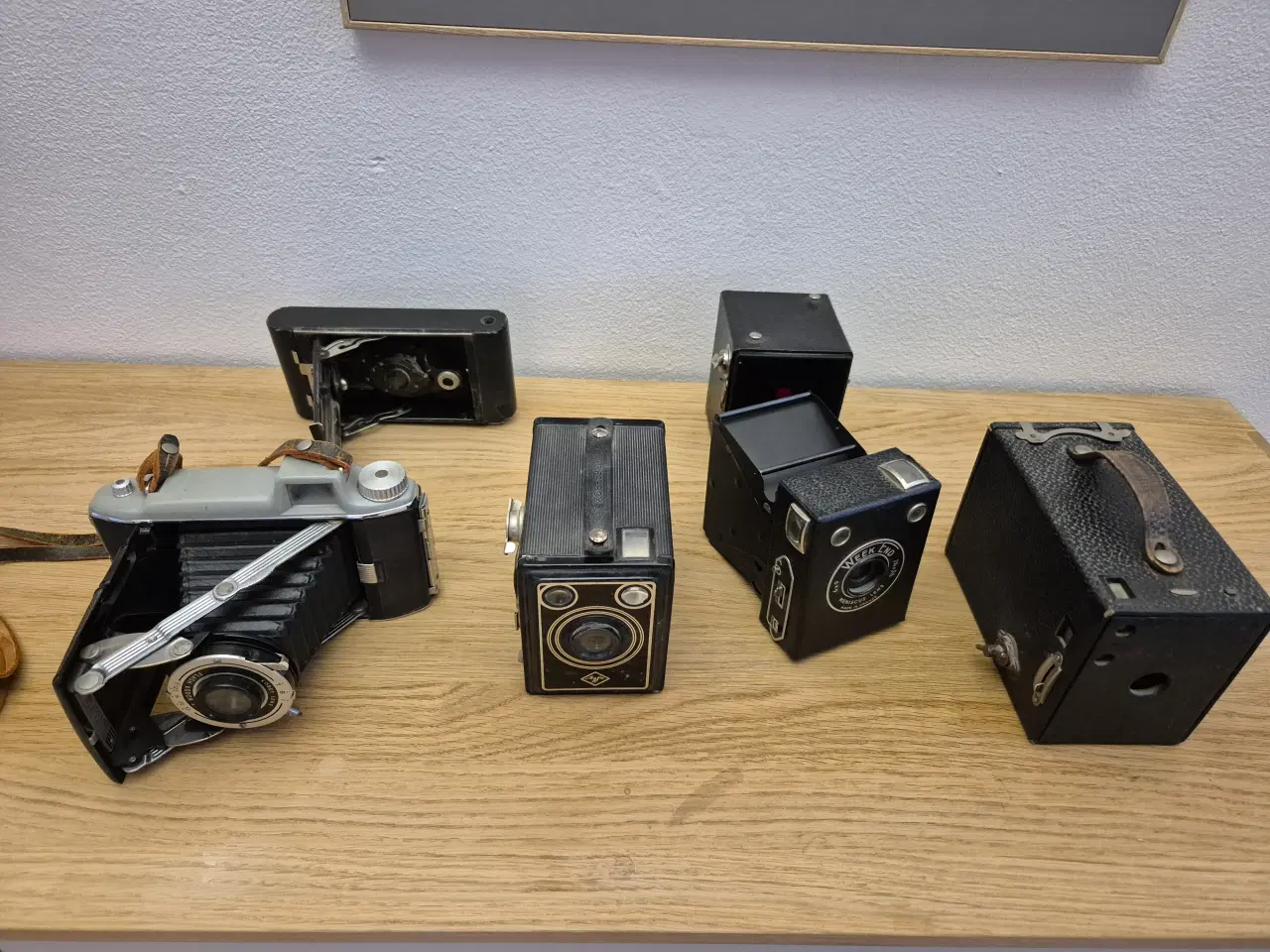 Billede 1 - Kamera 5 stk Retro, Kodak NO2 Brownie, Et af de fø