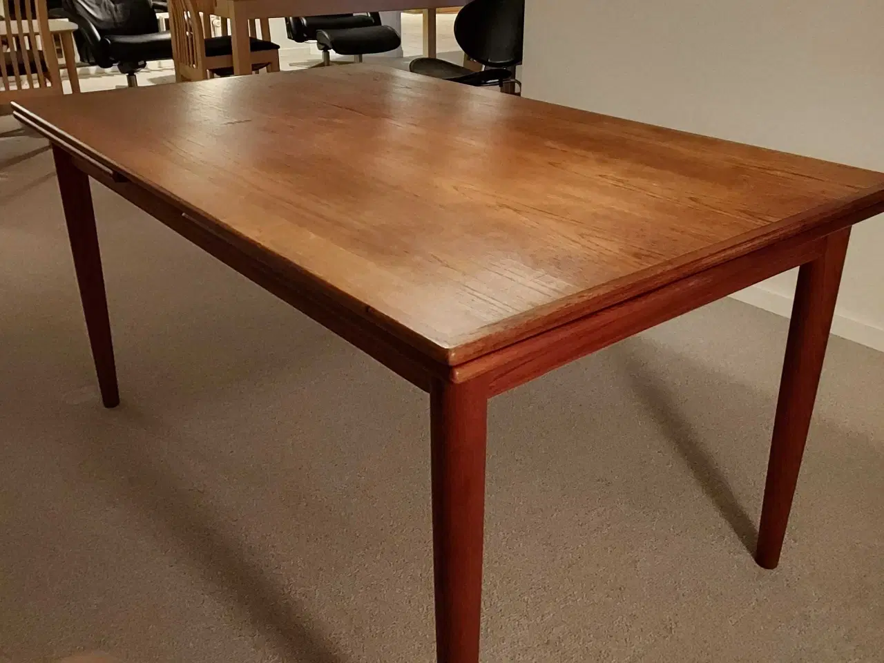 Billede 5 - Teaktræs spisebord m. hollandsk udtræk