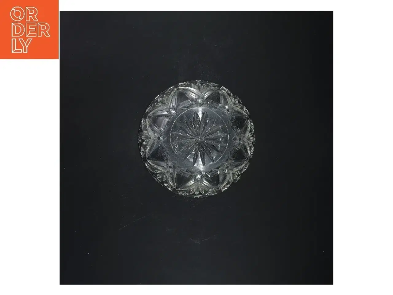 Billede 3 - Glas skål med mønster (str. Ø 17 cm)