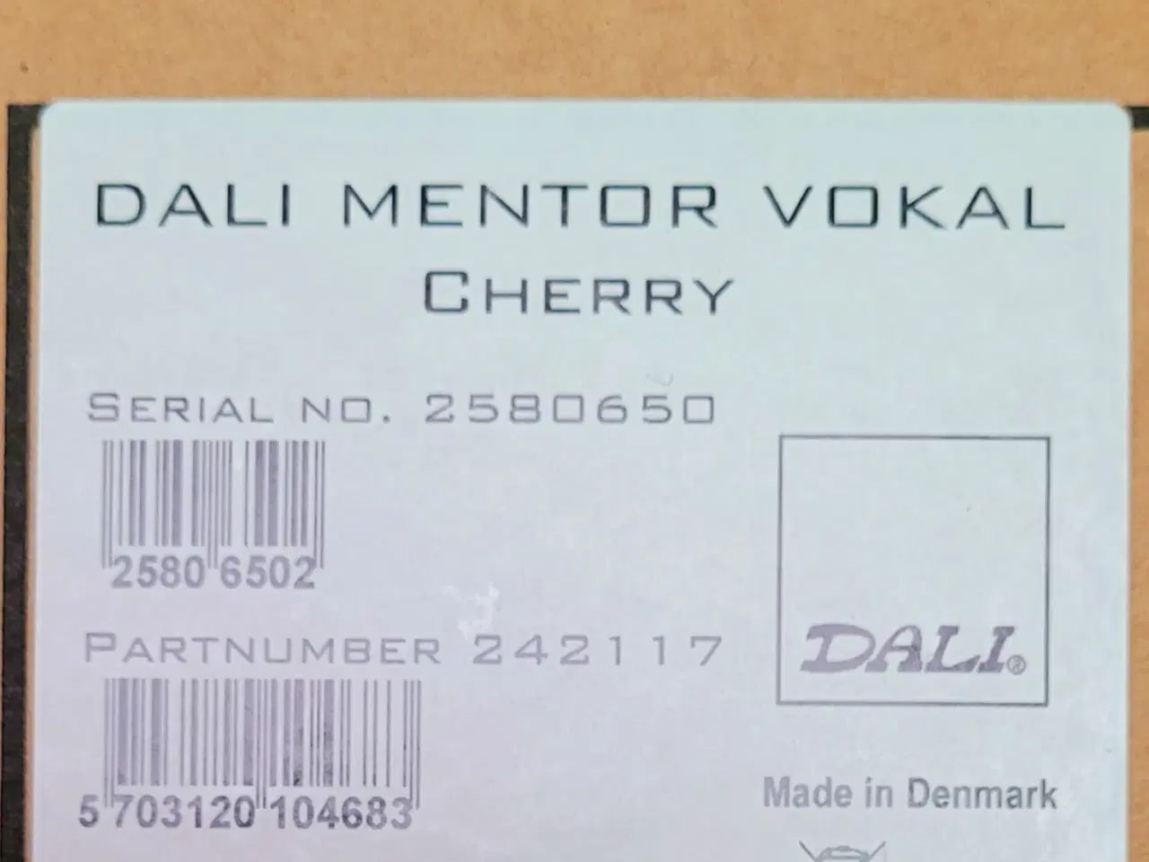 Billede 9 - DALI MENTOR VOKAL CENTERHØJTTALER 