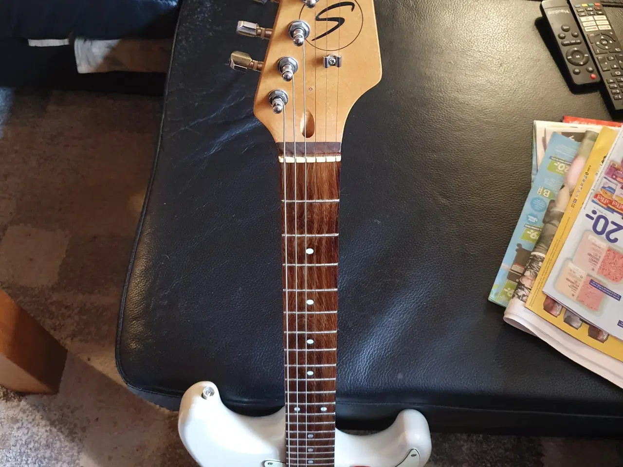 Billede 6 - Samick, creme hvid strat