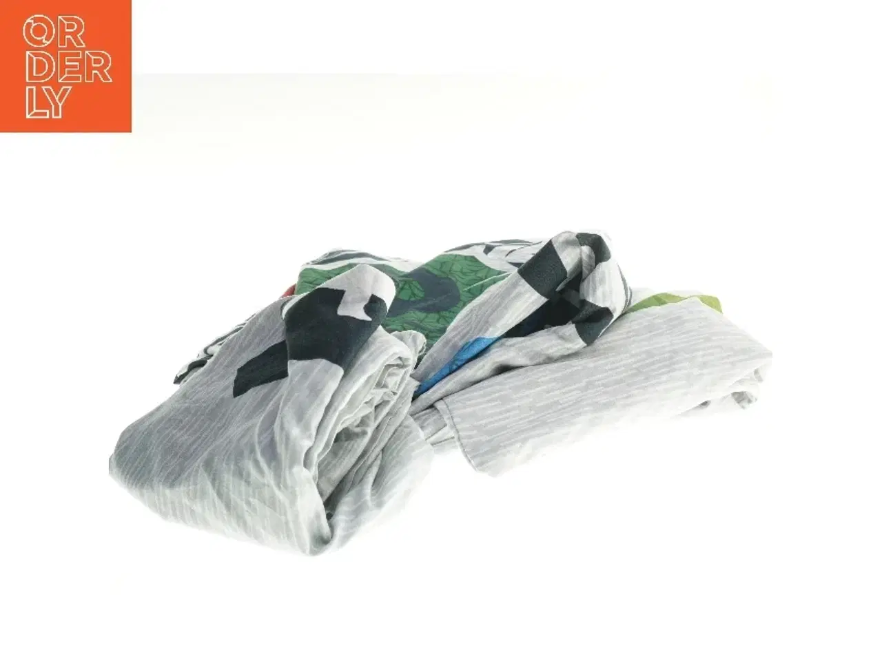 Billede 2 - Dynebetræk og pudebetræk med mønster (str. 58x63 & 184x142 cm)