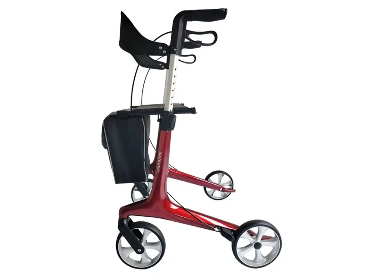Billede 1 - Lindebjerg Rollator - HF-250 letvægts - Rød