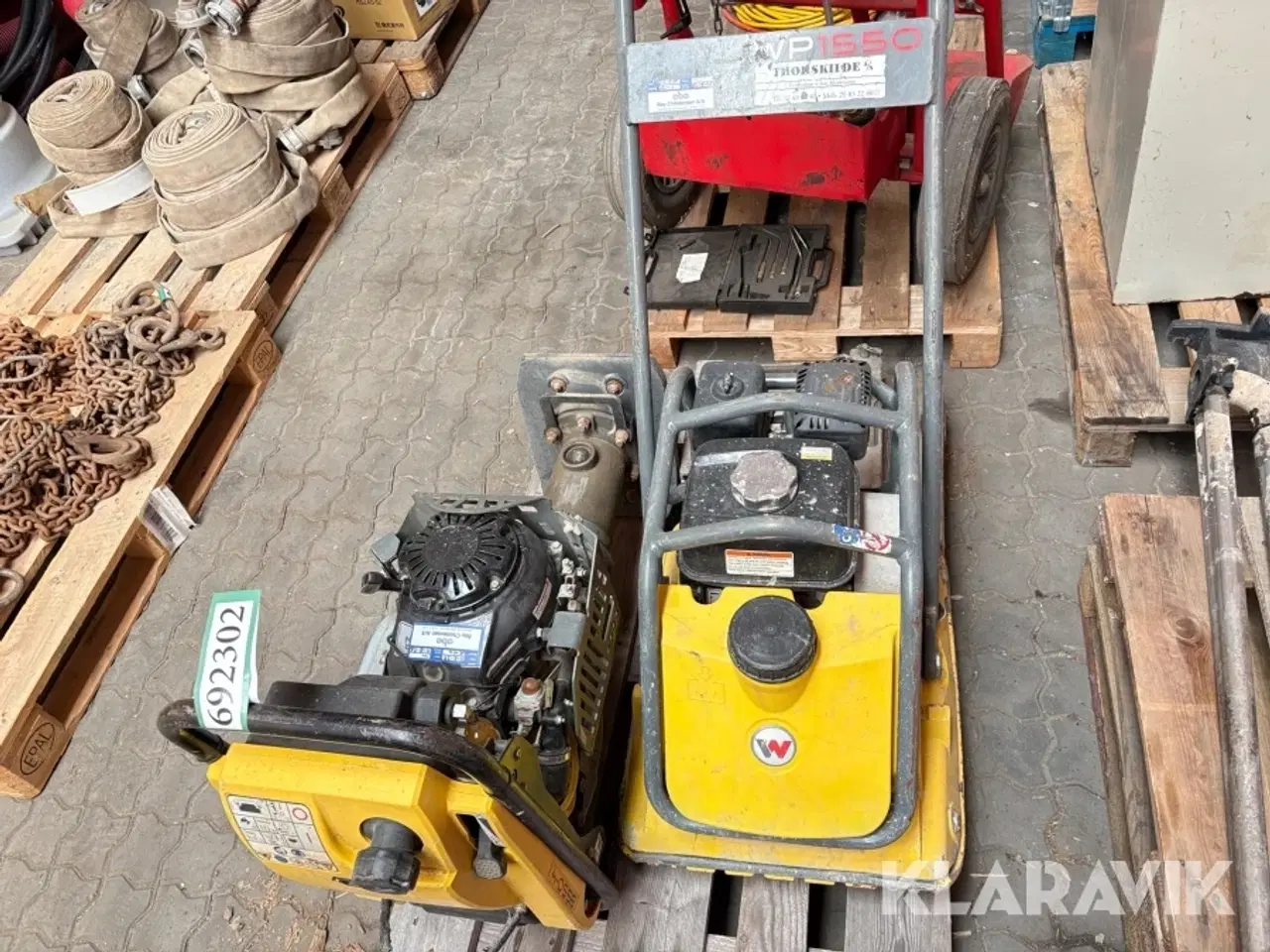 Billede 1 - Pladevibrator og Jordloppe Wacker Neuson WP1550/BS50-4As 11in