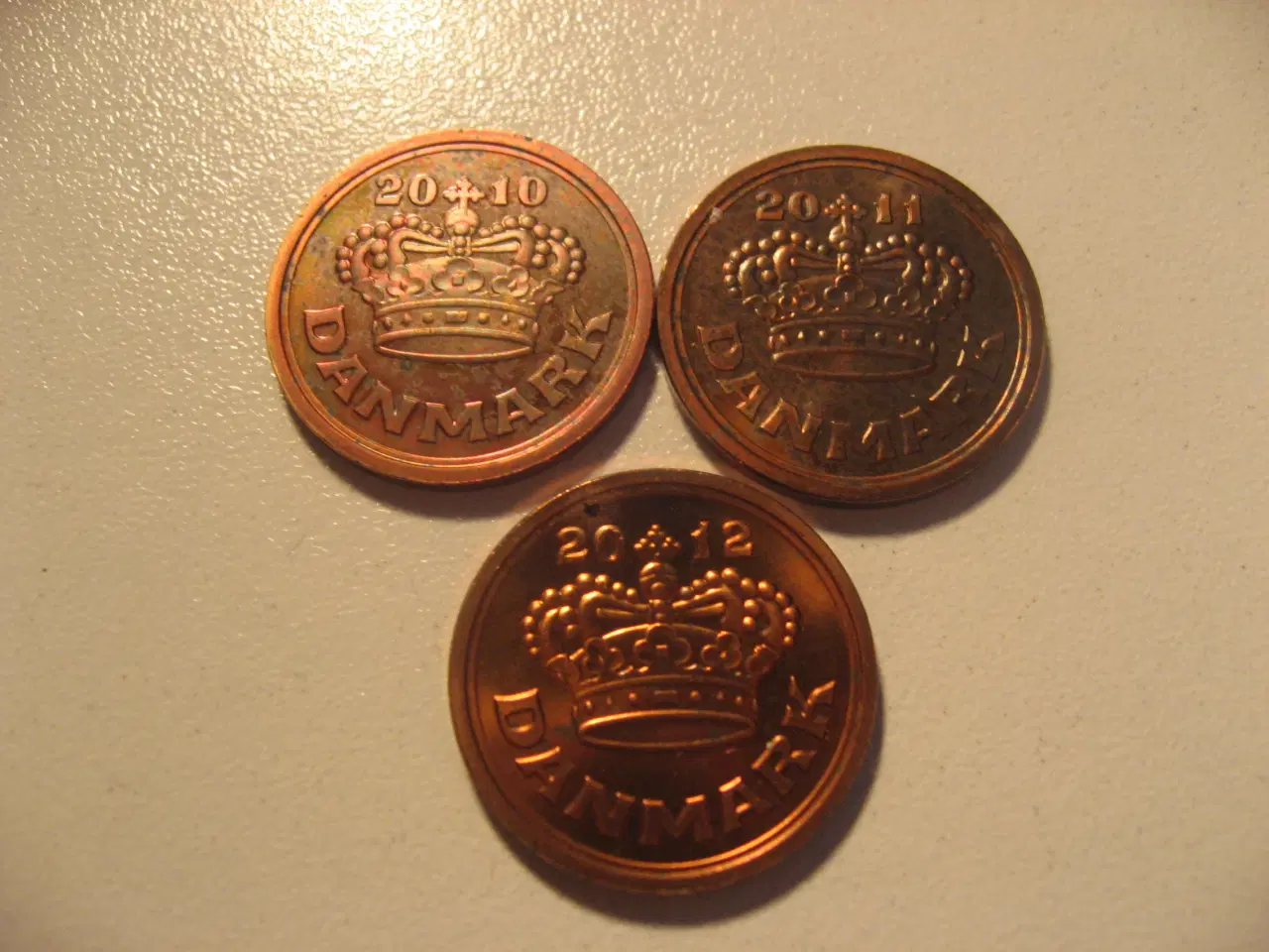 Billede 1 - 50 Ører 2010, 2011 & 2012. Kun i Kgl Møntsæt