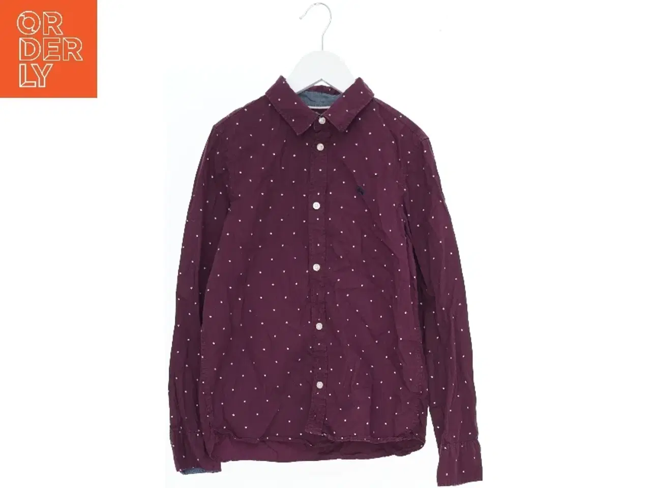 Billede 1 - Prikket Langærmet Skjorte fra Logg (str. 140)