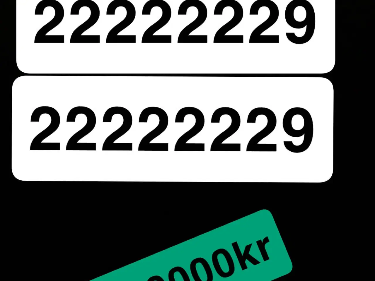 Billede 2 - Telefon nummer platinum nummer 