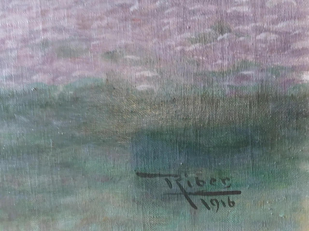 Billede 3 - PETER RIBER ( 1863-1936 ) FANØ MALERI