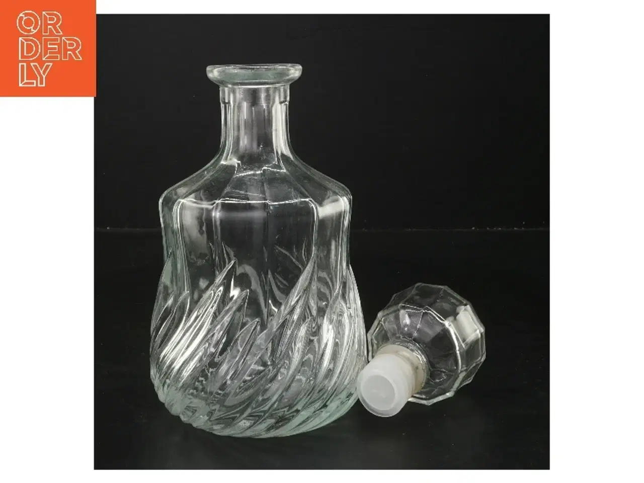 Billede 1 - Glas karaffel med prop (str. 24 cm)