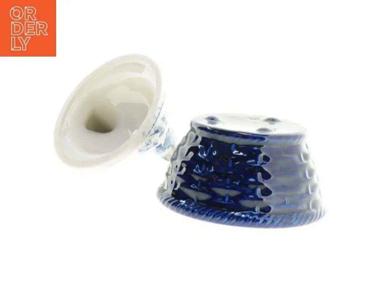 Billede 2 - Dekorativ porcelæns høne krukke med låg (str. 12 x 12 cm)
