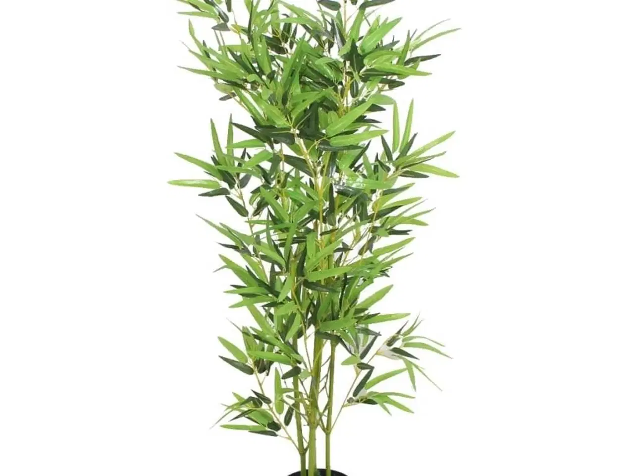 Billede 1 - Kunstig bambusplante med potte 120 cm grøn
