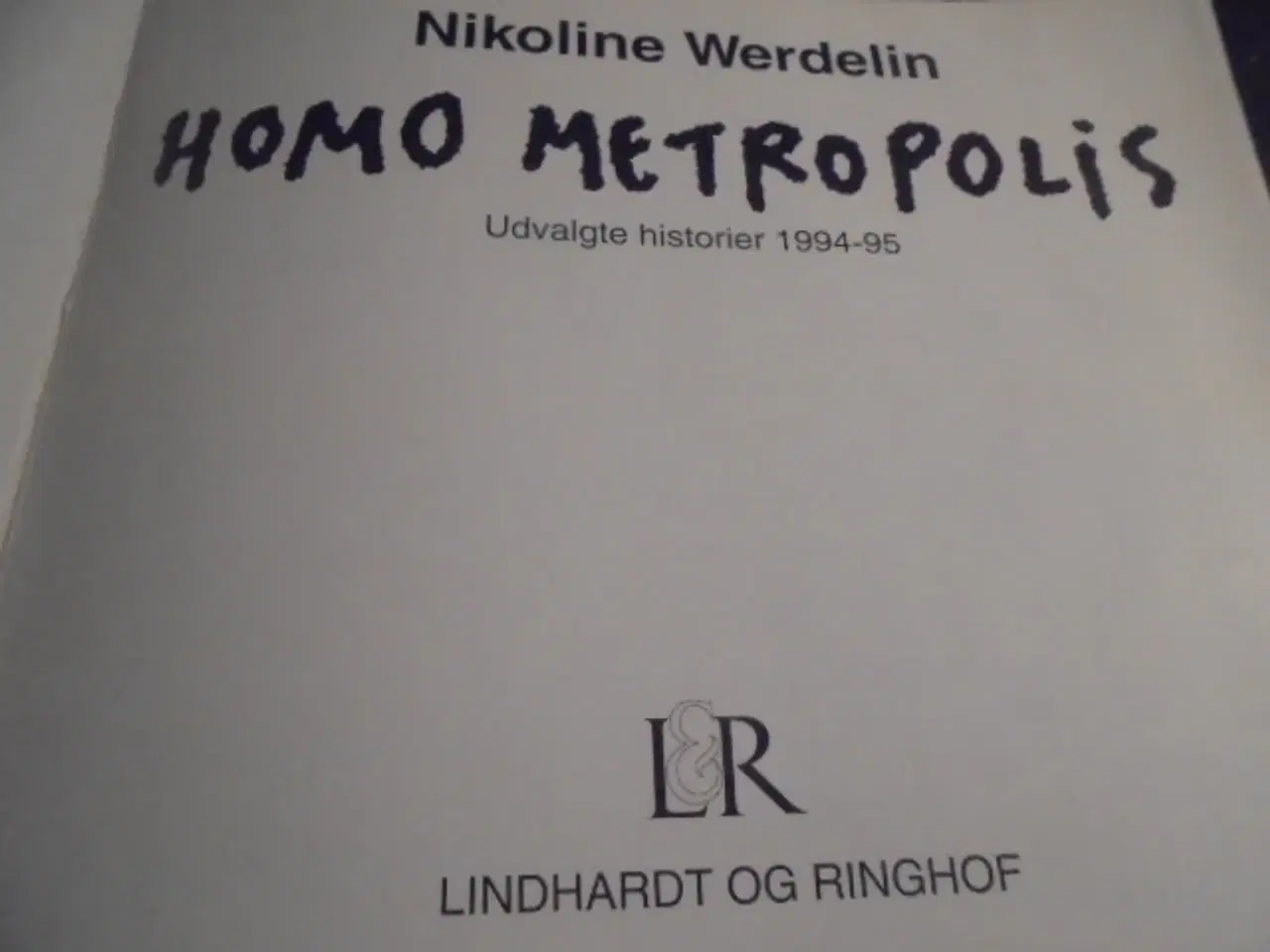 Billede 2 - Nikoline Werdelin - Homo Metropolis Nr. 1  