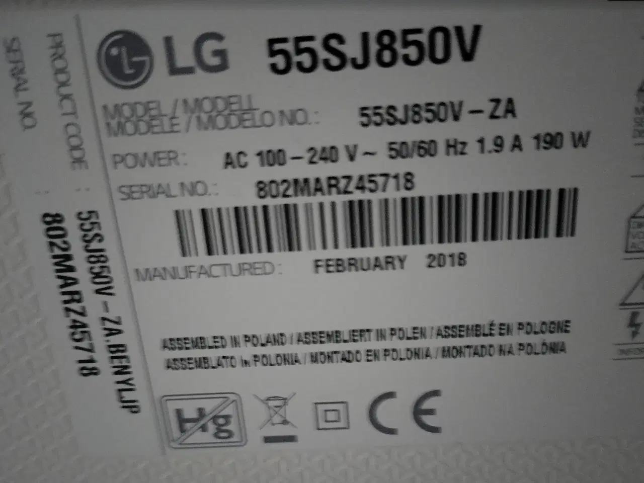 Billede 2 - LG 55" TV