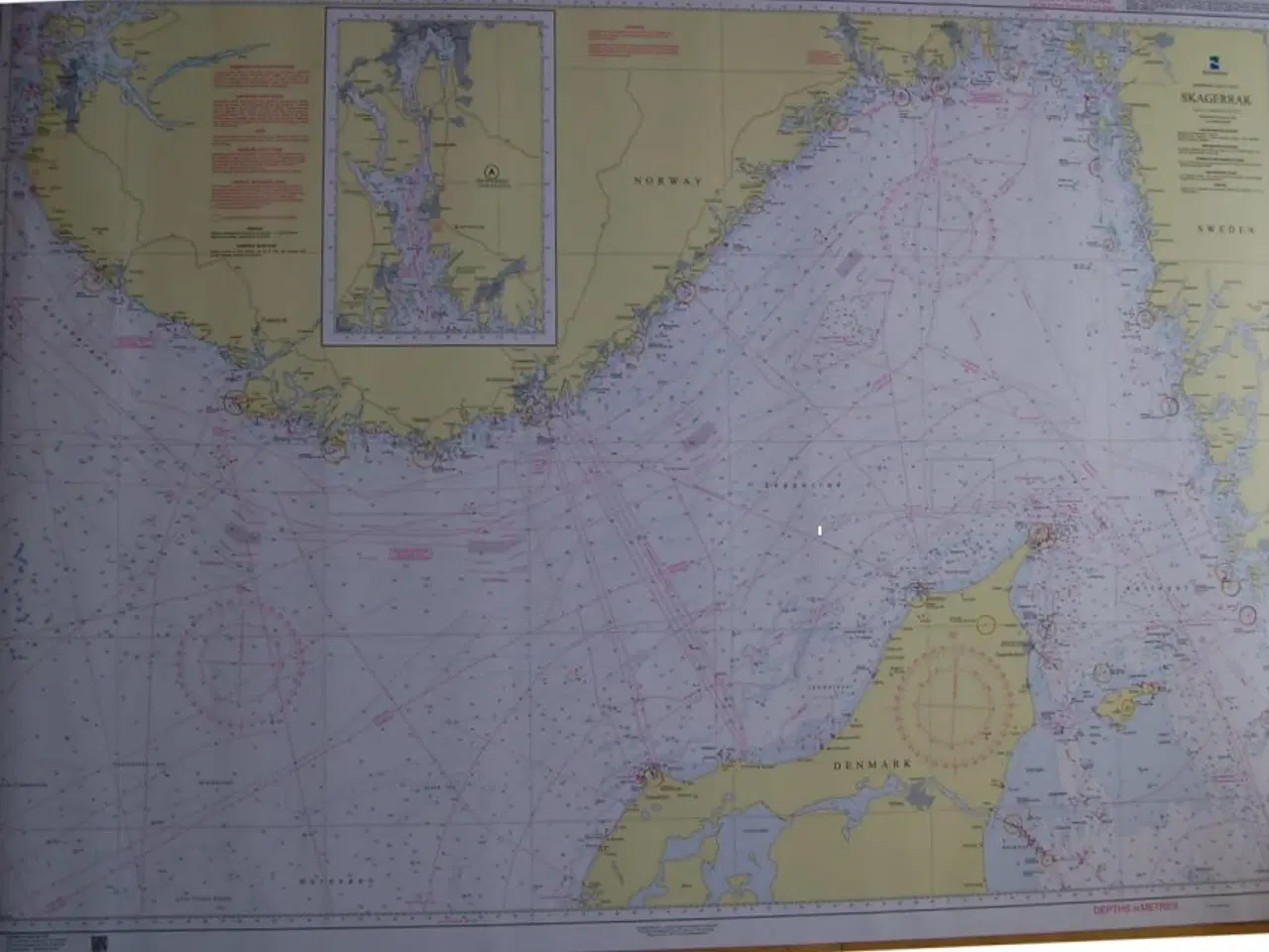 Billede 1 - Norsk Søkort 305 SKAGERRAK  