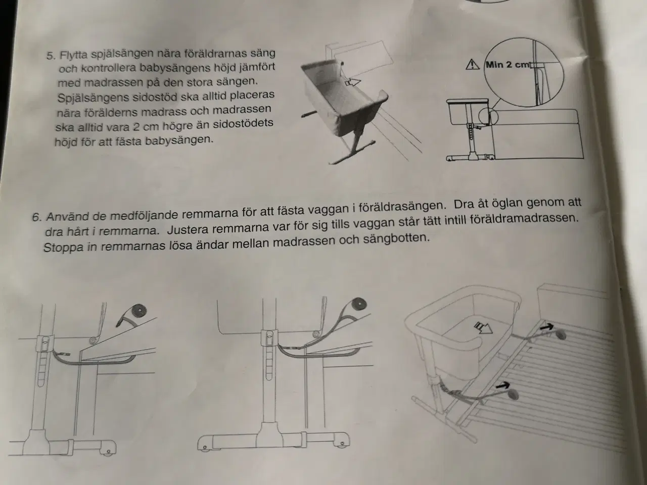 Billede 5 - Moweo ALEX Bedside Crib, Grå