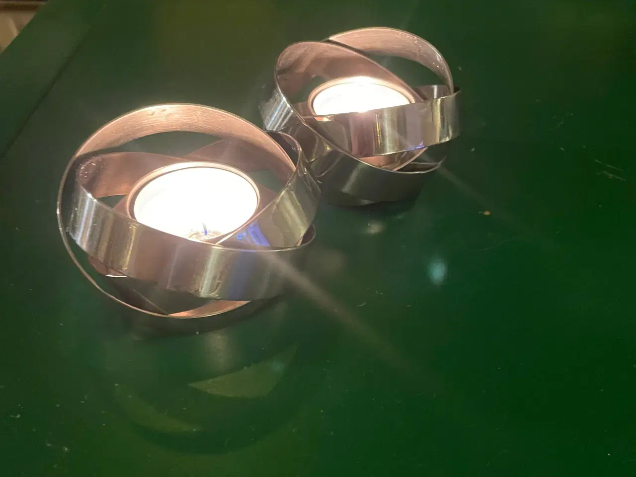 Billede 3 - 2 smukke Georg Jensen “knude” stager. Samlet pris.