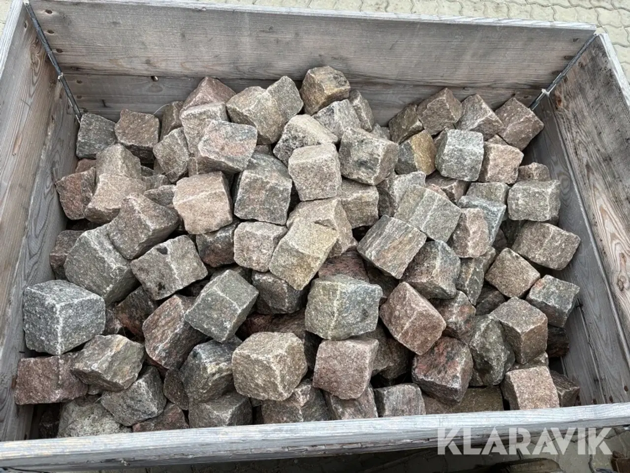 Billede 5 - Blandet lot belægningssten assorteret fliser, brosten og kantblokke