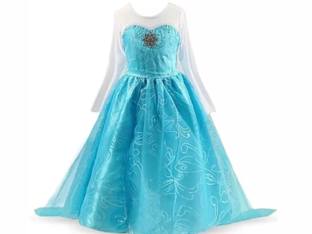 Billede 1 - Frost kjole str. 104 med Elsa udklædning festkjole