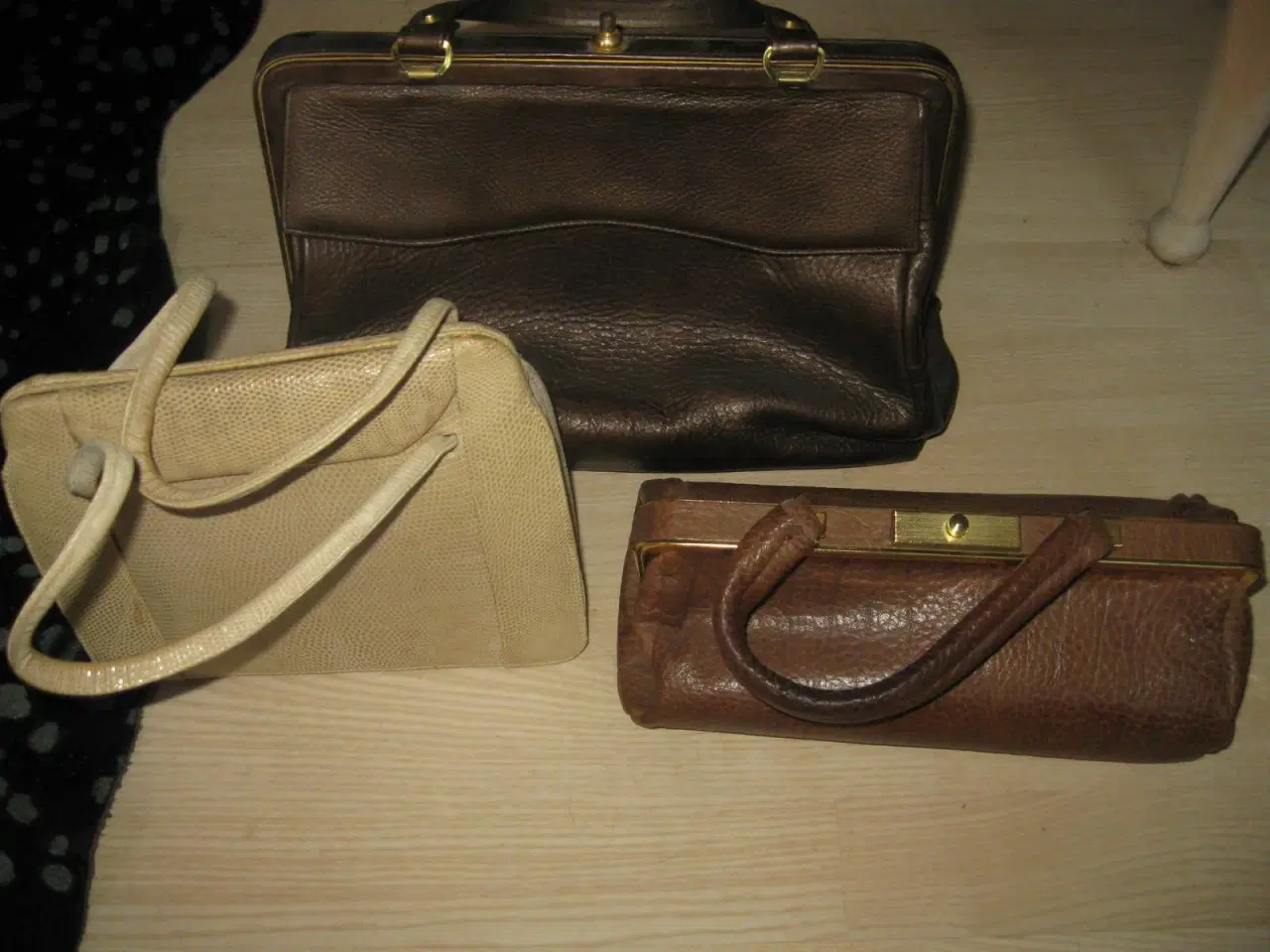 Billede 3 - Skind taske - håndtaske