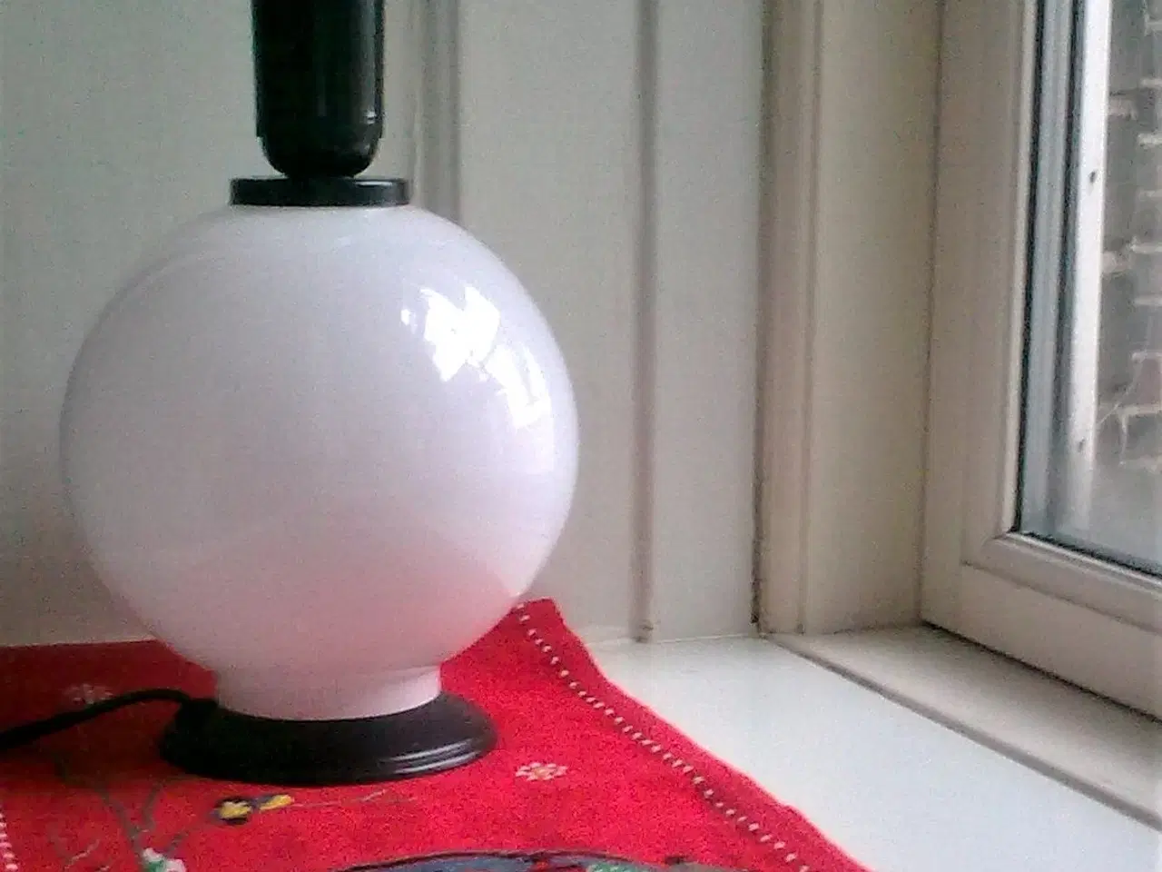 Billede 6 - Opaline kugle bordlampe BRUGSKLAR