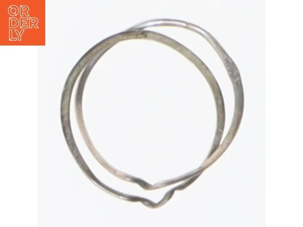Billede 2 - Snoet sølvring (str. 52 mm)