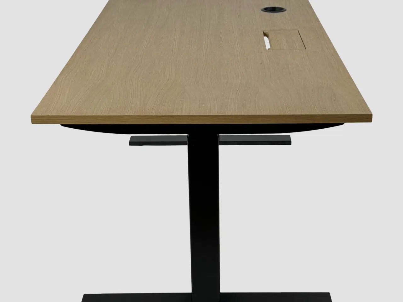 Billede 4 - Linak Hæve/sænkebord – Natur/Sort Stel 140x80 cm