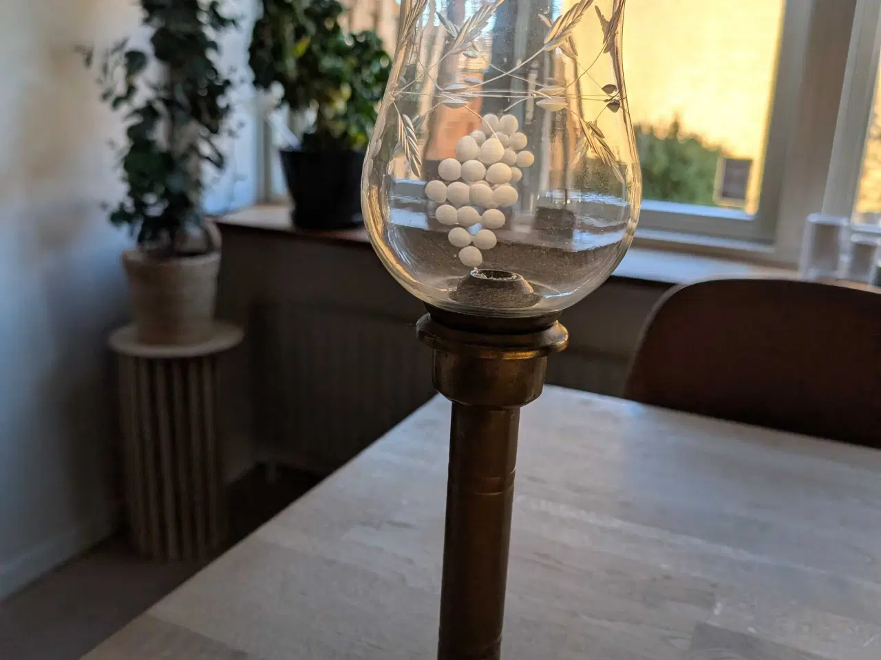 Billede 1 - Hurricane Messing lysestage